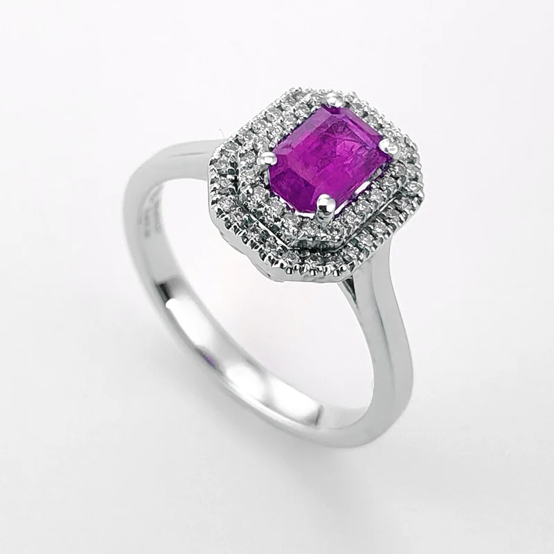 Golay anello zaff pink ott 6x4 doppio cont e gambo lisci ACLC325DIZP64-23347110091