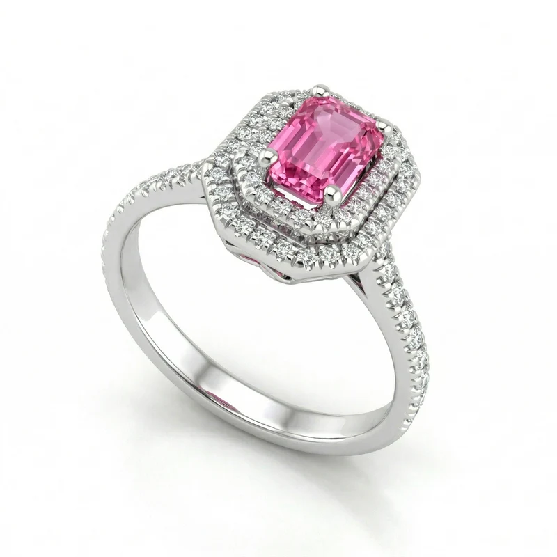Golay anello zaff pink ott 6x4 doppio cont e gambo inc ACLC324DIZP64-23332110051