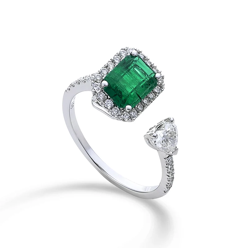Golay anello contrarier smer ott.8x6+diam cuore ct.0,25 ACLC304DISM-22188110035