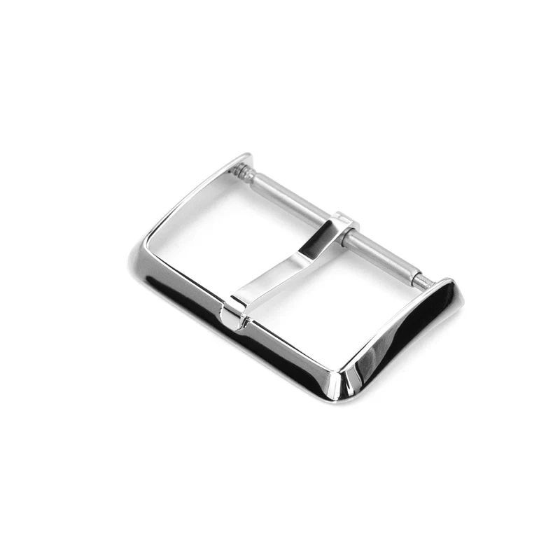 16mm, 18mm, 20mm to 23mm #57 Classic 2mm Tongue Buckle, leather watch band buckle, Polished Finish