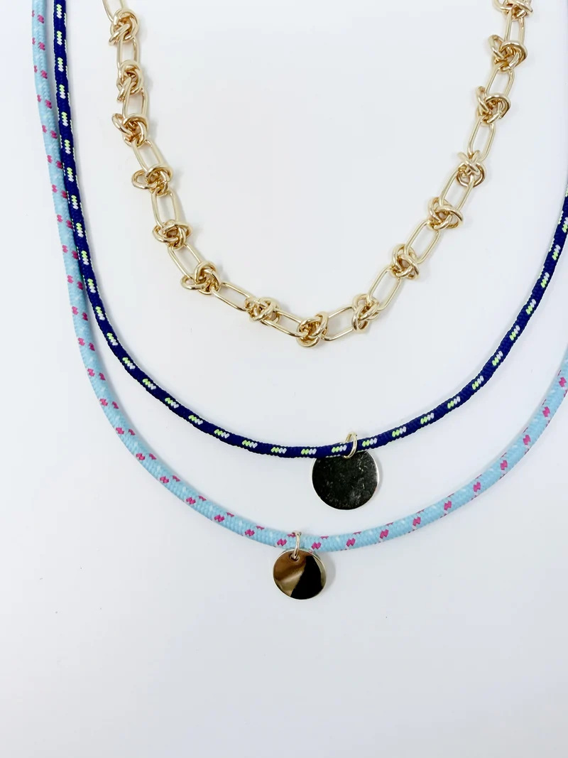 set di collane multi-filo in stile "paracord"