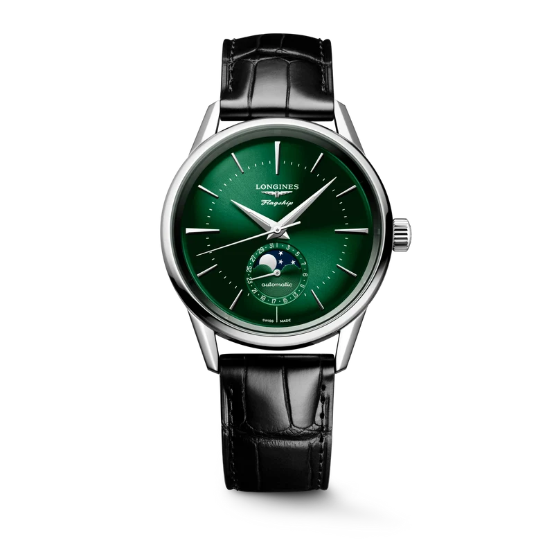 Longines orologio Flagship Heritage Moonphase 38.5 mm L4.815.4.02.2