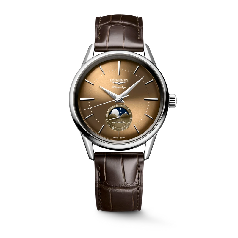 Longines orologio Flagship Heritage Moonphase 38.5 mm L4.815.4.62.2