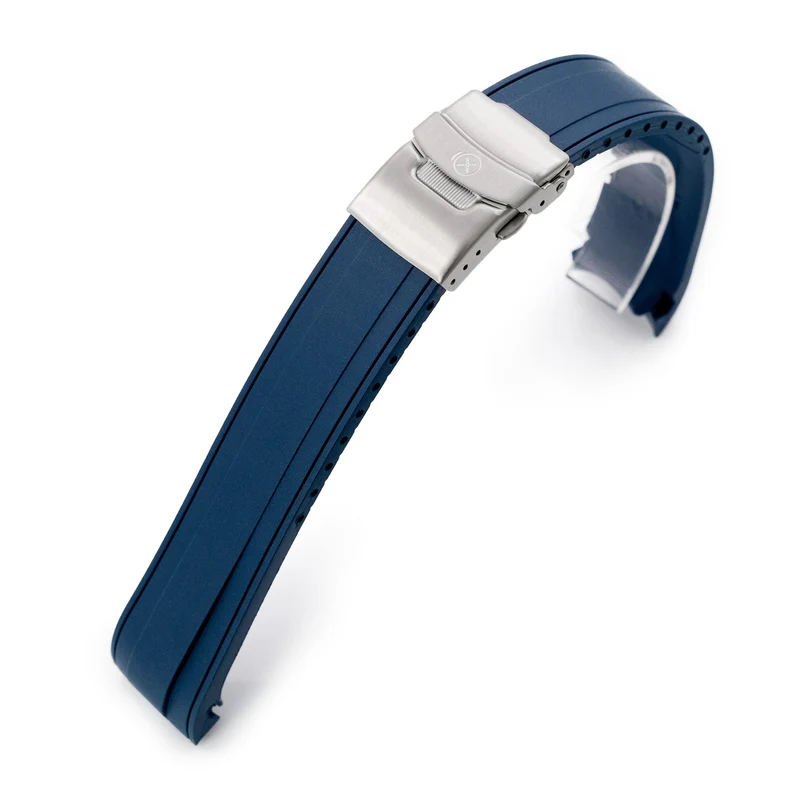 StrapXPro SX1A Blue Rubber Strap for Seiko 5 Sports 5KX and GMT