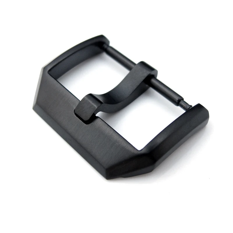 18mm, 20mm, 21mm, 23mm Top Quality Stainless Steel 316L Spring Bar type 3mm-Tongue Buckle, PVD Black