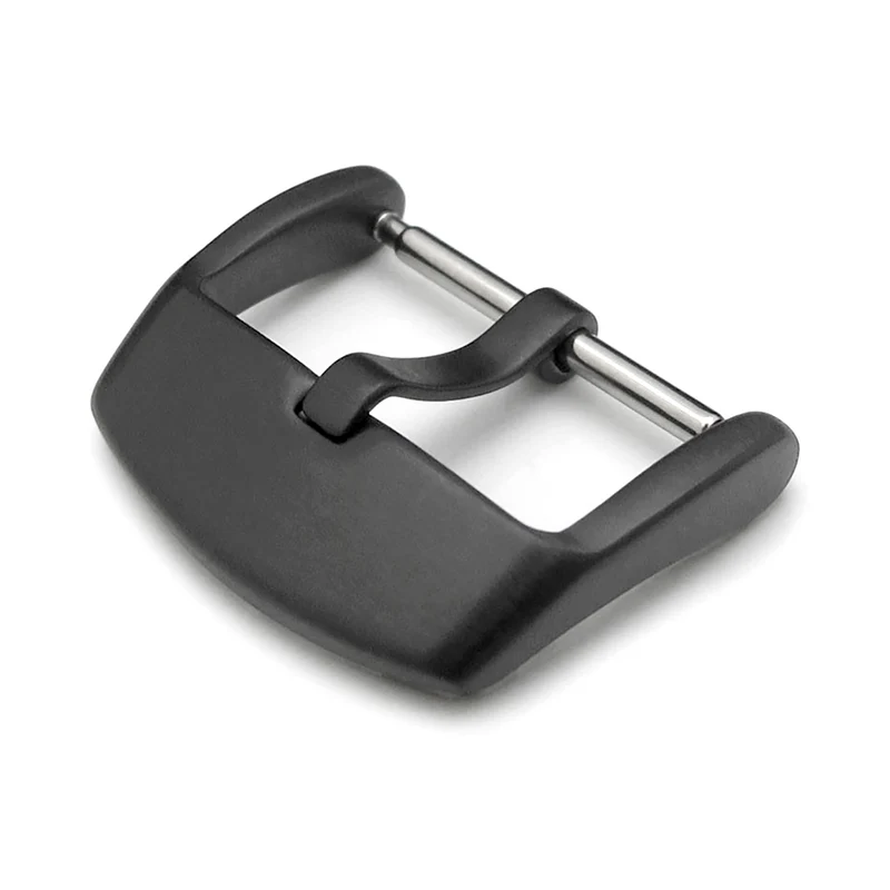 18mm, 20mm, 22mm, 24mm High Quality 316L Stainless Steel Spring Bar type Streamline Buckle, PVD Black
