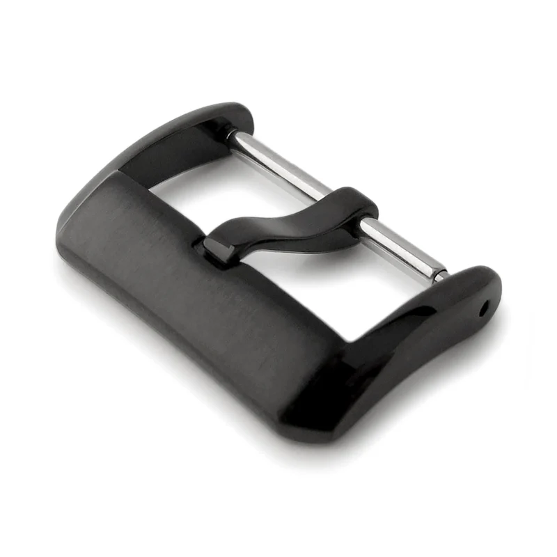 22mm Top Quality Stainless Steel 316L Spring Bar type Buckle, PVD Black finish