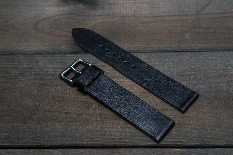 Kangaroo leather watch strap, handmade in Finland