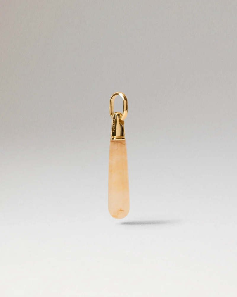 Yellow Aventurine Large Drop Pendant