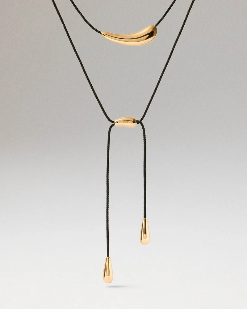 Orbit cord necklace
