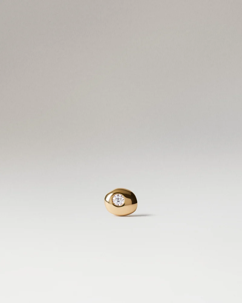 Sand single stud earring