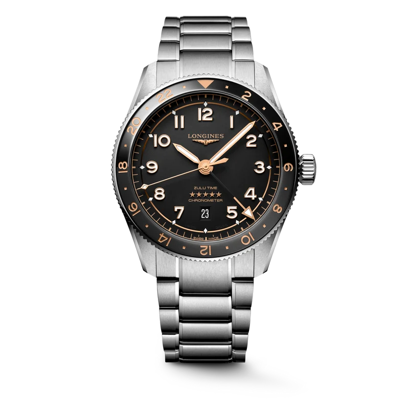 Longines orologio Longines Spirit Zulu Time 42 mm L3.812.4.50.6