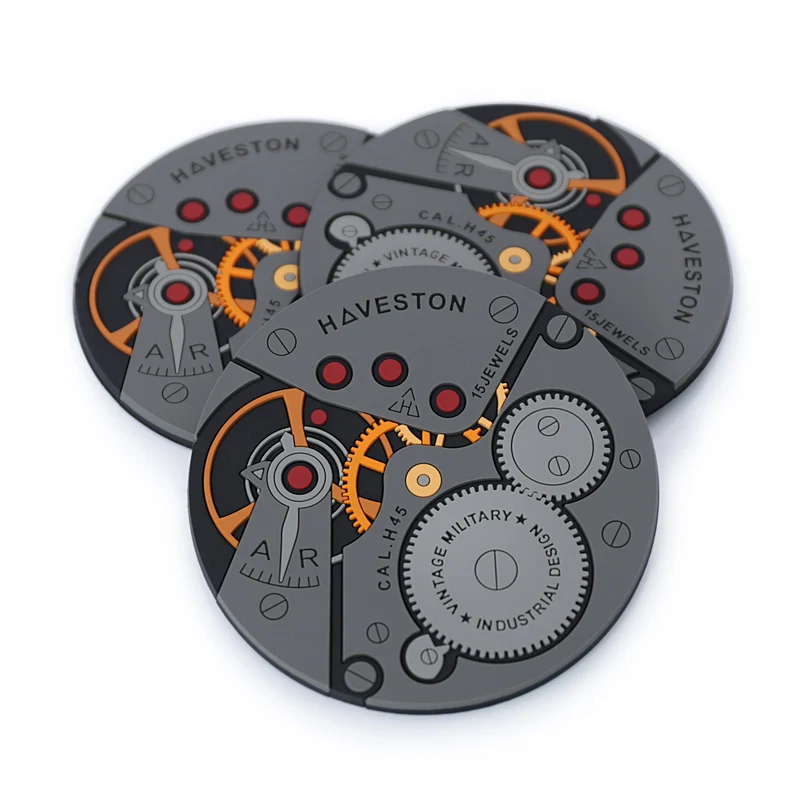 The H.45 Calibre Coasters a Set Of 3 by HAVESTON Straps