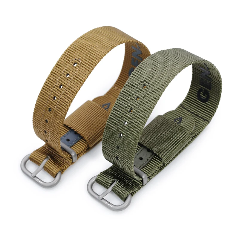 The General Service Strap set of TWO (Khaki & Olive) by HAVESTON Straps