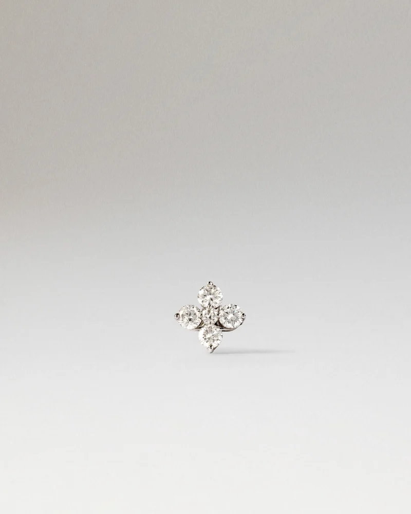 Diamonds and White Gold Maggie Single Earring