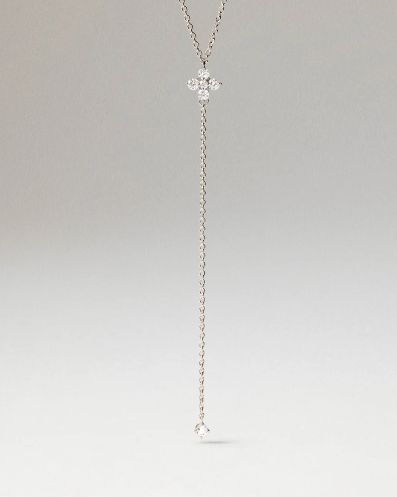 Diamonds and White Gold Maggie Necklace