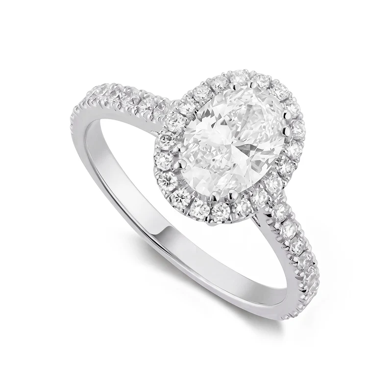 X-Diamond an 18kt lab g.d. ct. 2,19 tot, ovale cen ct. 1,82, contorno e gambo incassati ct. 0,37 XXDAPU103O4OVBI219