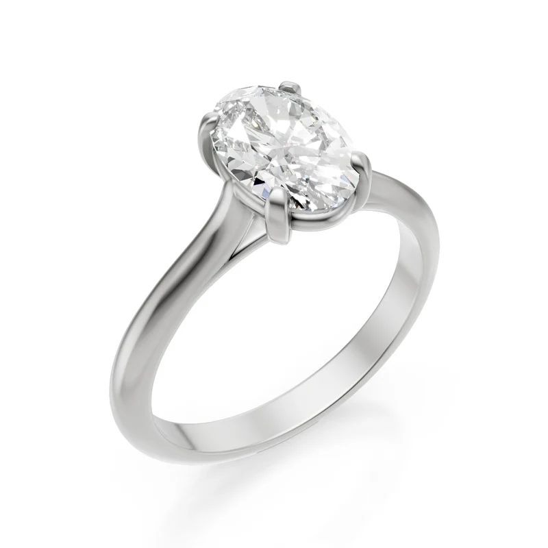 X-Diamond an 18kt lab g.d. ct.2,03 ovale in oro bianco XXDAPU091O4OVBI203