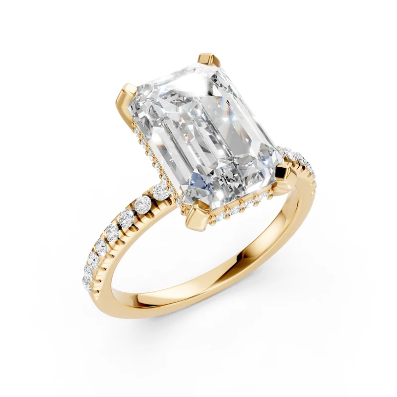 X-Diamond an 18kt lab g.d. ct. tot 5,33, cen. ottagonale 5,02ct,diamanti su cestino e gambo incassato XXDAPU068O4OTBI533