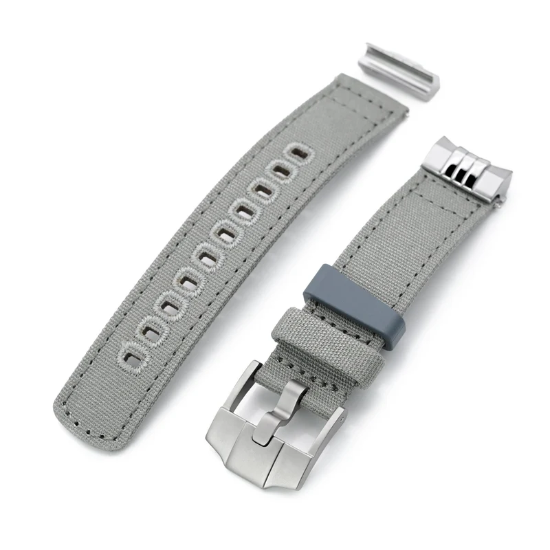 Endlink Plus Khaki Green Quick Release Canvas watch strap compatible with Seiko Sumo SPB103