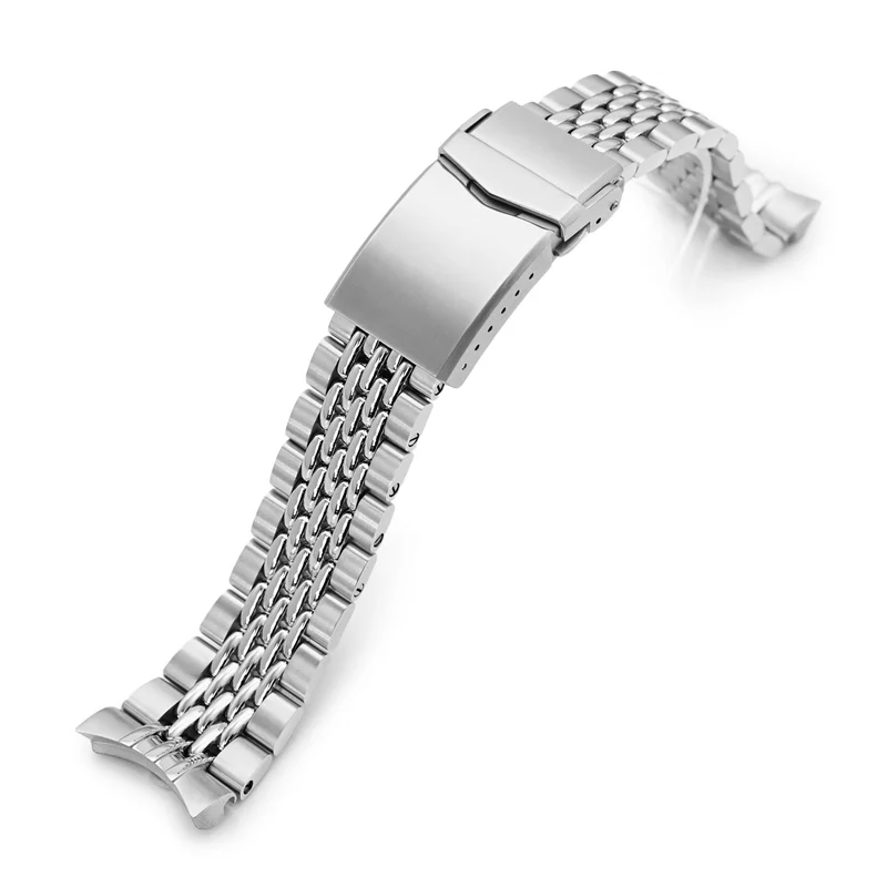 Goma BOR 22mm Stainless Steel Beads of Rice Bracelet for Orient Kamasu