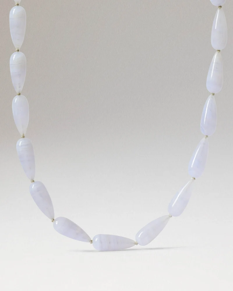 Blue agate Drop necklace