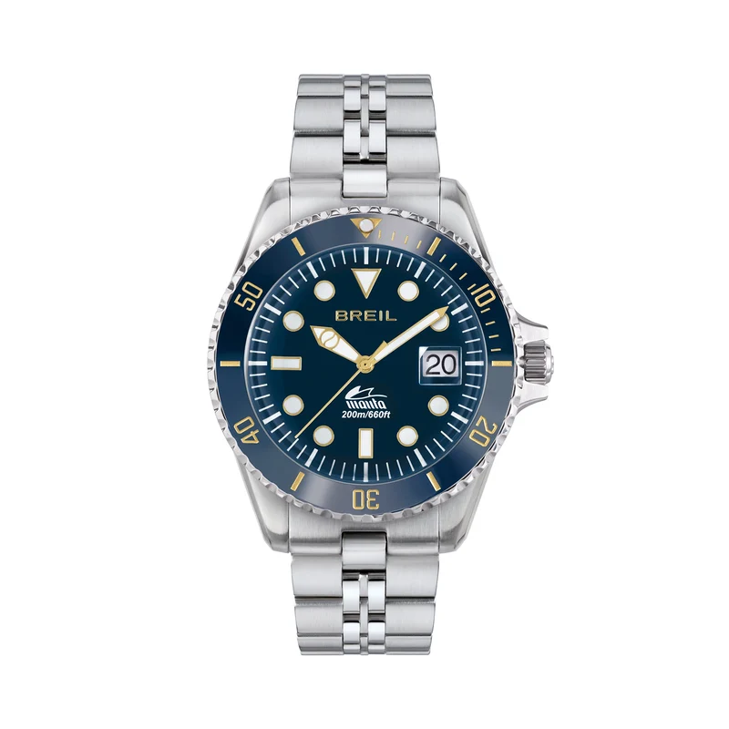 Breil orologio Manta Heritage 42mm blu quarzo acciaio TW2208