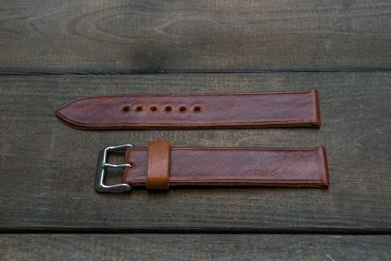Buttero leather watch strap, handmade in Finland - 10mm, 12 mm, 14 mm, 16mm, 17 mm, 18mm, 19 mm, 20mm, 21mm, 22mm, 23 mm, 24mm, 25 mm, 26 mm.