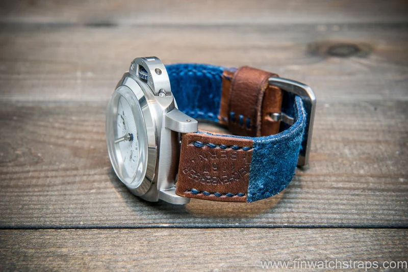 Vintage denim ammo watch strap for Panerai, IWC, U-Boat and other watches