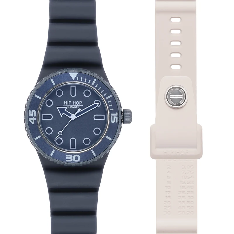 Hip Hop orologio BLU/GHIACCIO Master collection 41mm HWU13333