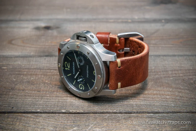 Wickett & Craig leather watch strap, 3,5-4 mm thick