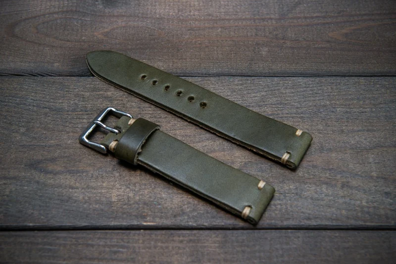Vachetta Vulcano Sage Green (3 mm), 10-26 mm