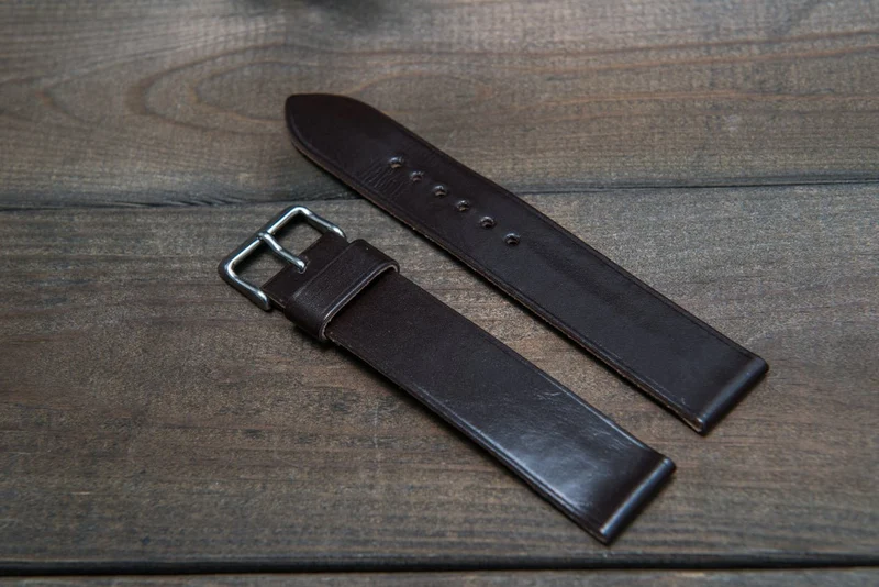Kangaroo leather watch strap, handmade in Finland