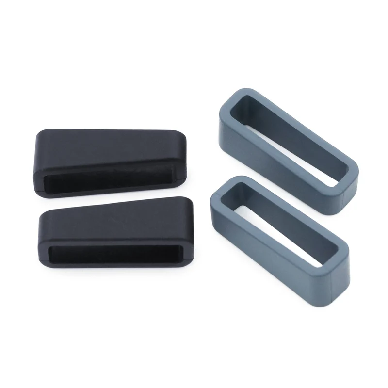 Rubber Watch Strap Keeper Loops 20mm 22mm (Pack of 4)