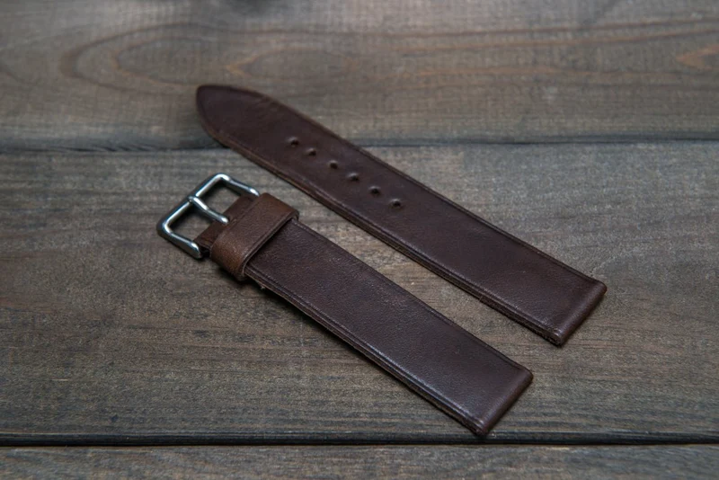 Buttero leather watch strap, handmade in Finland - 10mm, 12 mm, 14 mm, 16mm, 17 mm, 18mm, 19 mm, 20mm, 21mm, 22mm, 23 mm, 24mm, 25 mm, 26 mm.