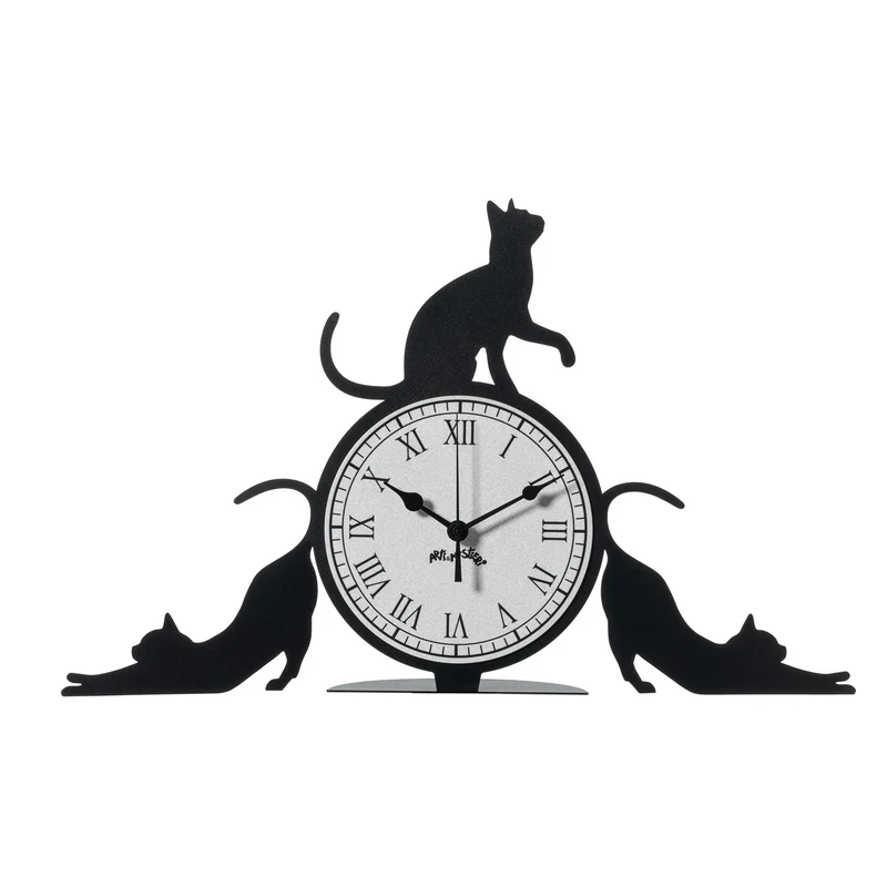 Orologio da tavolo particolare Cattitude