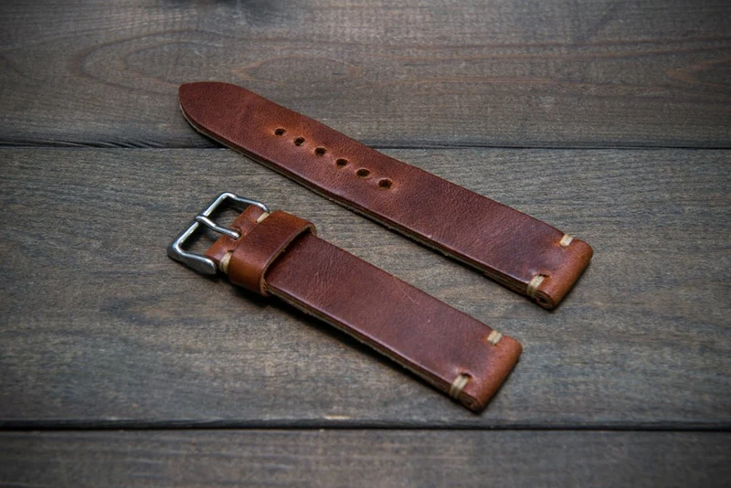 Vachetta Vulcato tan (thickness 3 mm), 10-26 mm