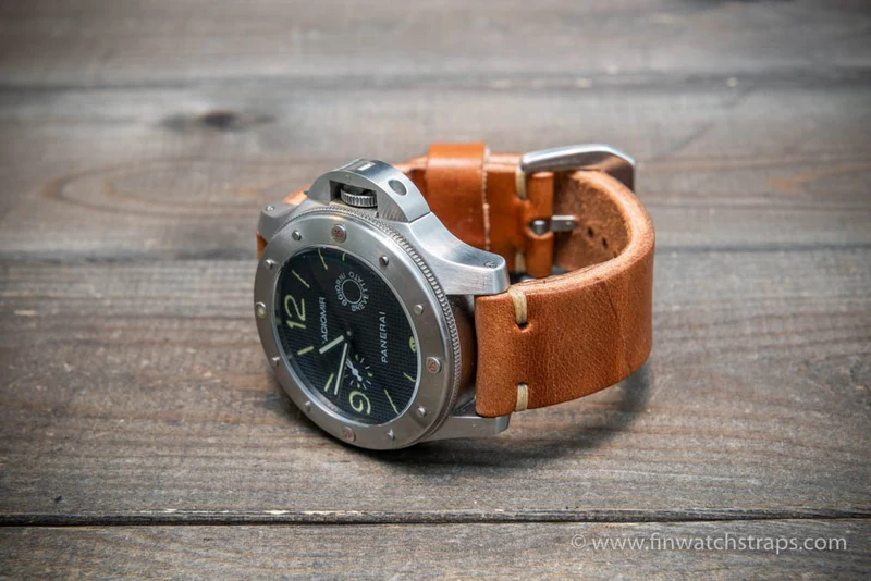 Wickett & Craig leather watch strap, 3,5-4 mm thick