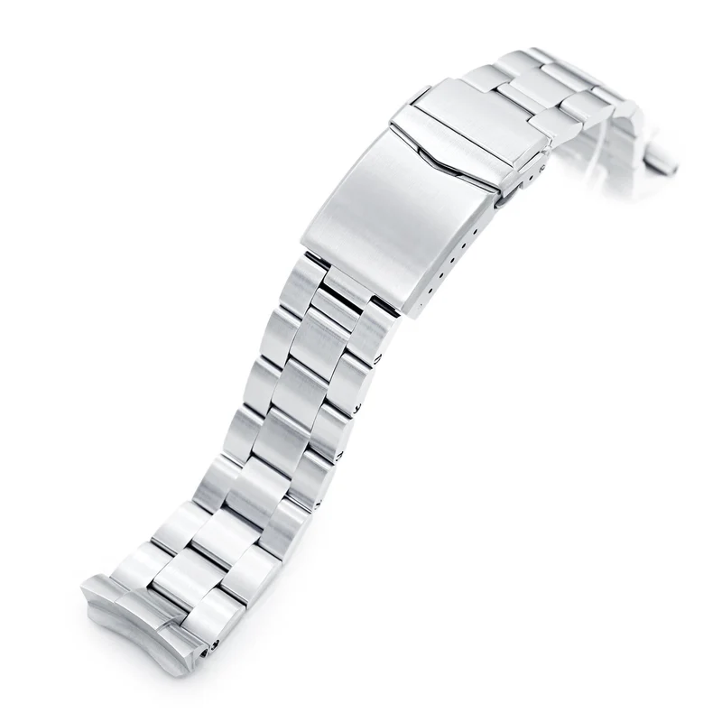 22mm Super-O Boyer Watch Band compatible with Seiko 6309-7040 and 6306-7001, 316L Stainless Steel Brushed V-Clasp