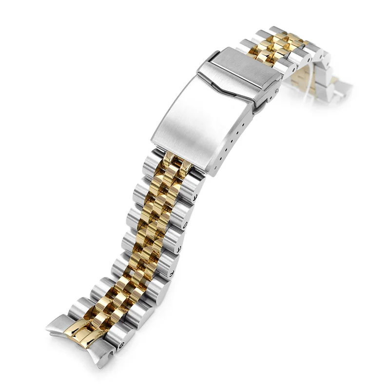 Angus-J Louis 20mm Two-Tone Stainless Steel Bracelet for Seiko Alpinist SARB017