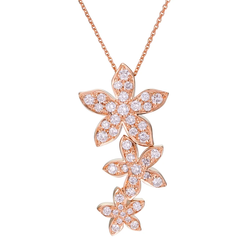 Golay collana anthea 3 fiori sviluppo verticale PPV021DI-18079110027