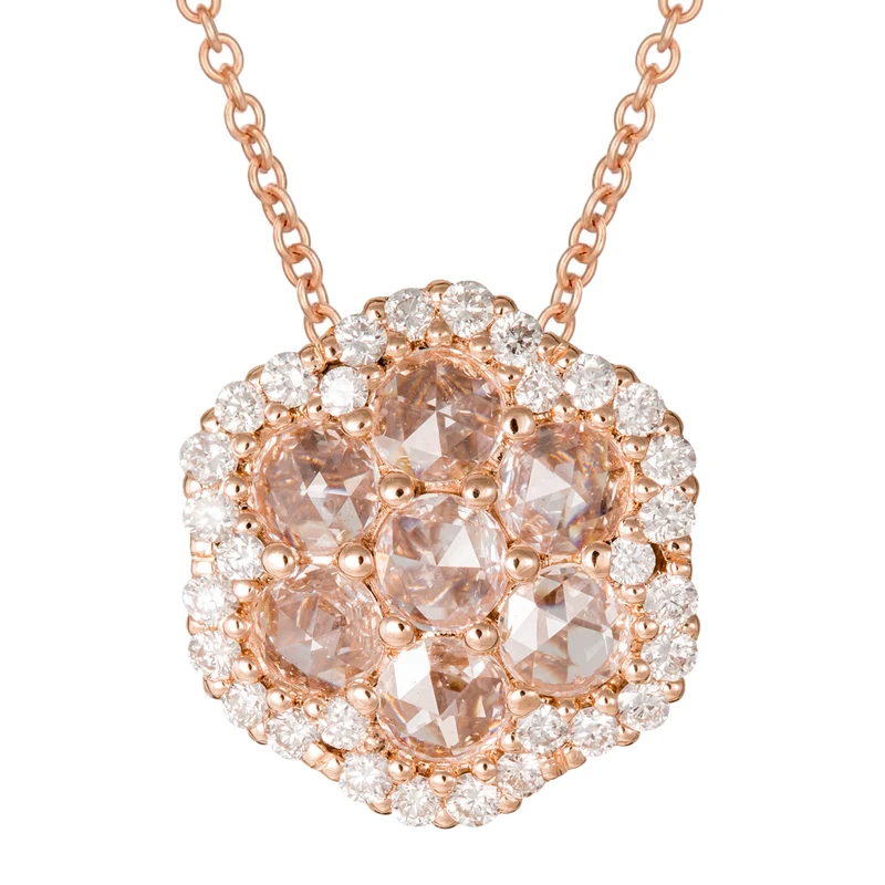 Golay collana multipietra a fiore diamanti PPV007DI-20216000002