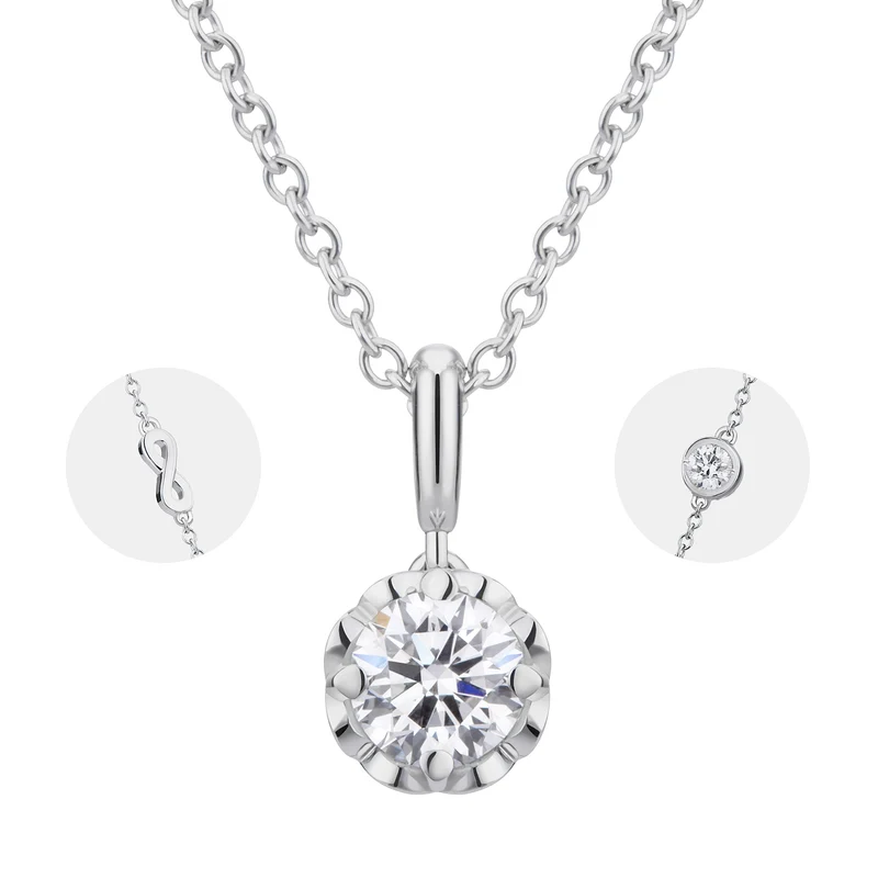 World Diamond Group collana fm punto luce endlea con cen 0,30-0,39 PLFM008DI4-19011110062