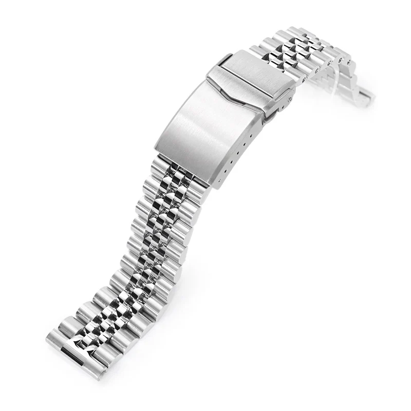 Super-J Louis 20mm Stainless Steel Straight End Bracelet for Watches