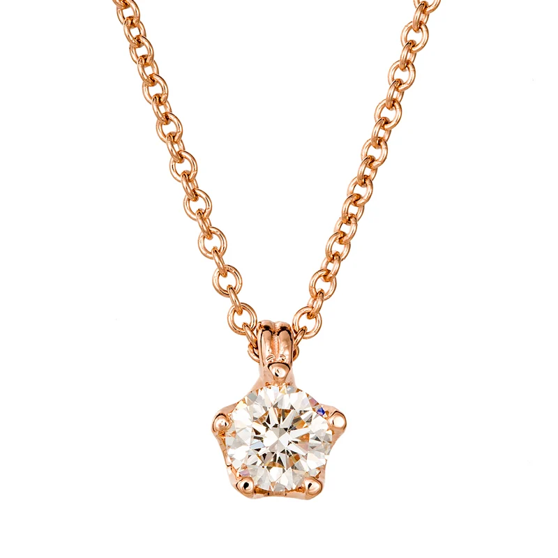 Golay girocollo punto luce 5 punte oro rosa PL012RWDI-17010110059