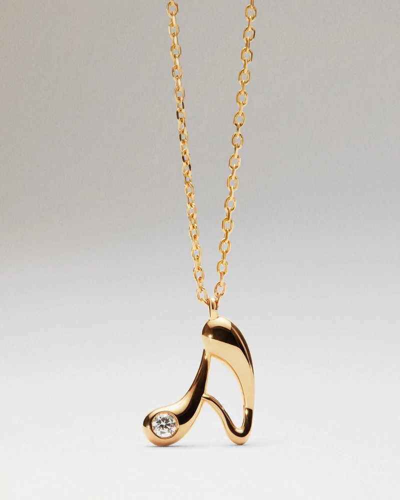 A initial pendant necklace