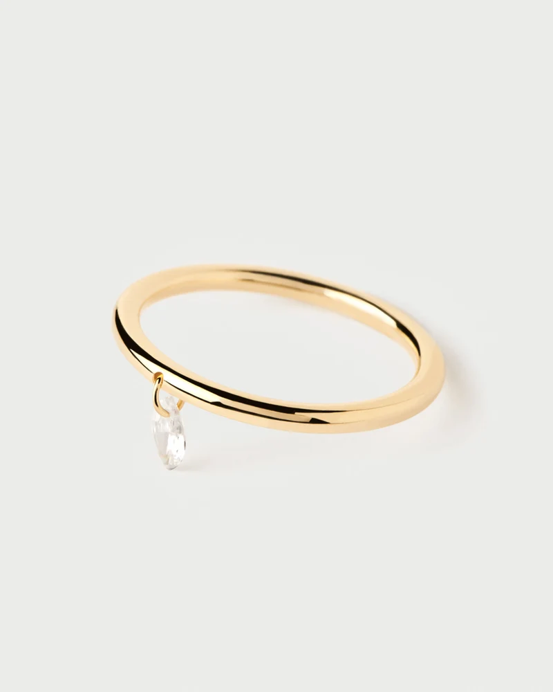 Rain Solitary Ring