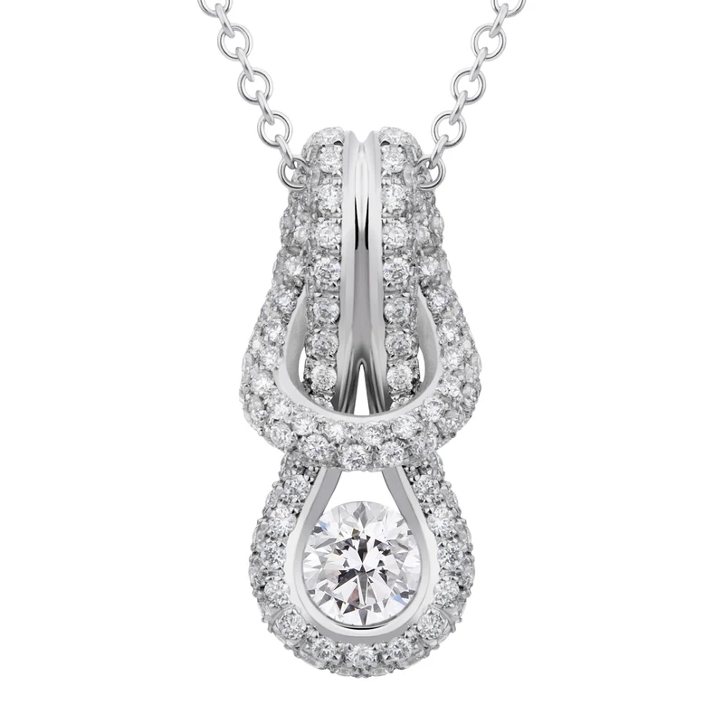 World Diamond Group collana forevermark encordia nodo pave' 0,79-0,88 PCTFM011DI4-22031000011