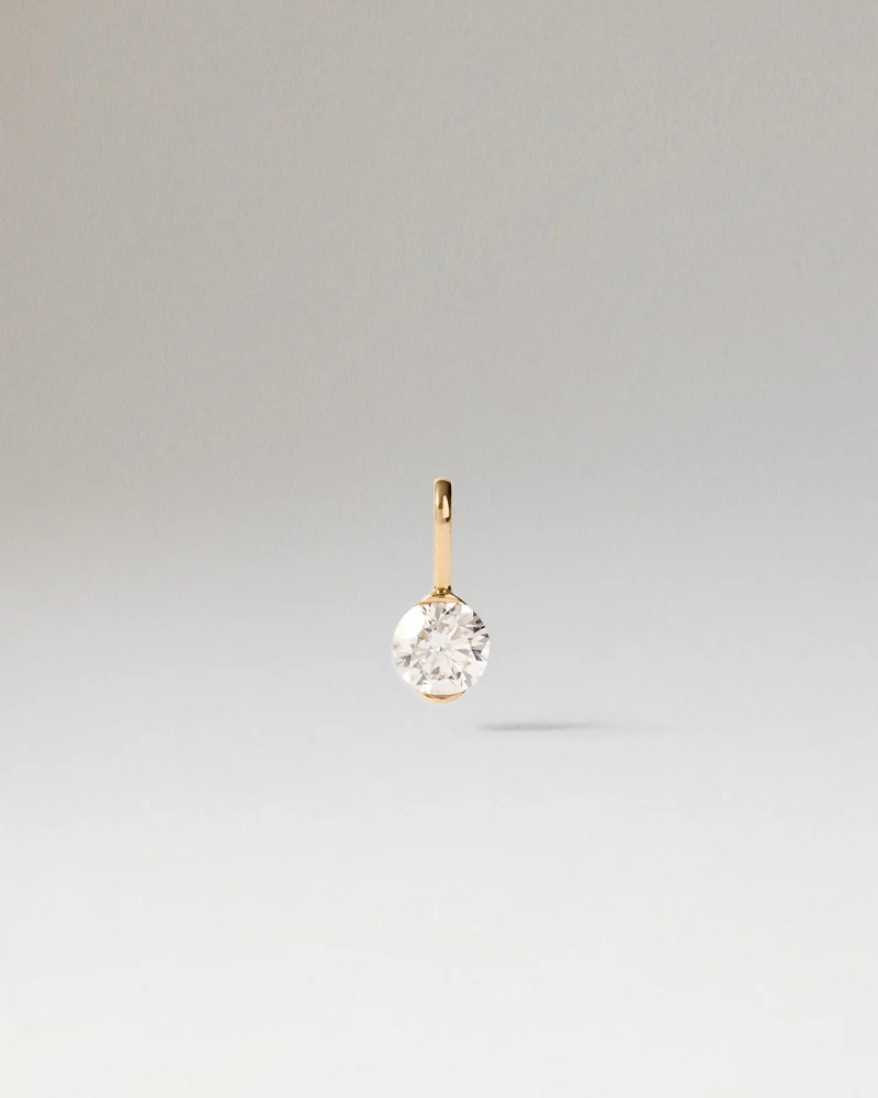 Diamond and gold Grace Mini pendant