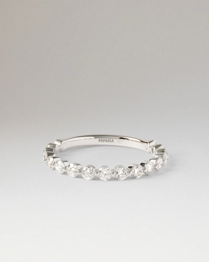 Diamonds and white gold Astra eternity ring
